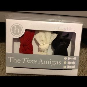 3 pack of baby bling bows